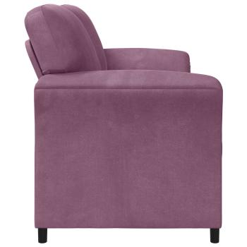 2-Sitzer Sofa Lila 138 x 83 x 95 cm Samt