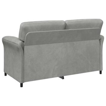 2-Sitzer Sofa Hellgrau 158 x 83 x 95 cm Samt