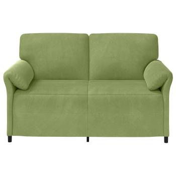 2-Sitzer Sofa Hellgrün 158 x 83 x 95 cm Samt
