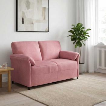 ARDEBO.de - 2-Sitzer Sofa Rosa 158 x 83 x 95 cm Samt