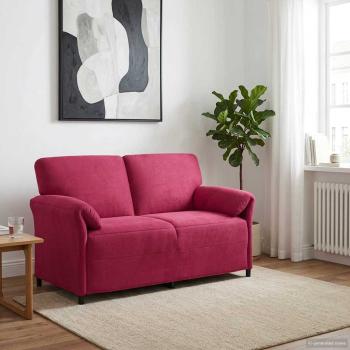 ARDEBO.de - 2-Sitzer Sofa Weinrot 158 x 83 x 95 cm Samt