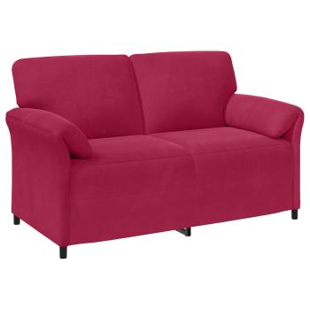 2-Sitzer Sofa Weinrot 158 x 83 x 95 cm Samt