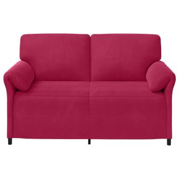 2-Sitzer Sofa Weinrot 158 x 83 x 95 cm Samt