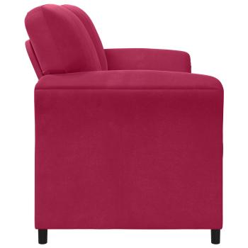 2-Sitzer Sofa Weinrot 158 x 83 x 95 cm Samt