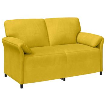 2-Sitzer Sofa Gelb 158 x 83 x 95 cm Samt