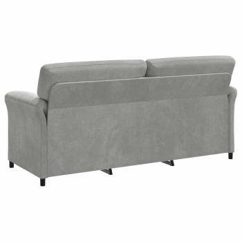 3-Sitzer-Sofa Hellgrau 198 x 83 x 95 cm Samt