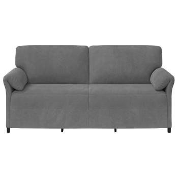 3-Sitzer-Sofa Dunkelgrau 198 x 83 x 95 cm Samt