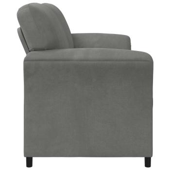 3-Sitzer-Sofa Dunkelgrau 198 x 83 x 95 cm Samt