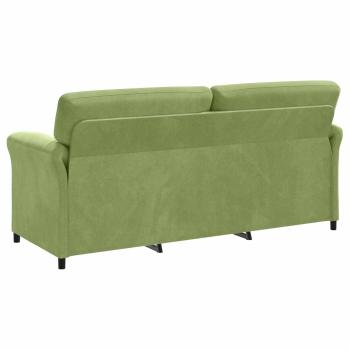 3-Sitzer-Sofa Hellgrün 198 x 83 x 95 cm Samt