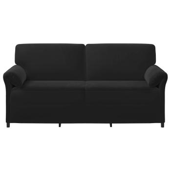 3-Sitzer-Sofa Schwarz 198 x 83 x 95 cm Samt