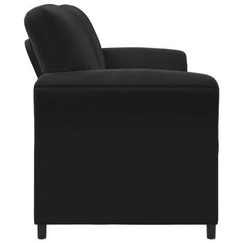 3-Sitzer-Sofa Schwarz 198 x 83 x 95 cm Samt