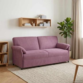 ARDEBO.de - 3-Sitzer-Sofa Lila 198 x 83 x 95 cm Samt