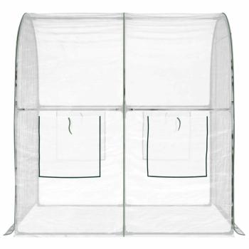 Gewächshaus mit Rahmen 160 x 200 x 192,5 cm PVC Transparent