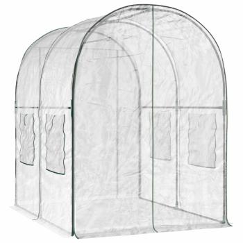 Gewächshaus mit Rahmen 160 x 200 x 192,5 cm PVC Transparent