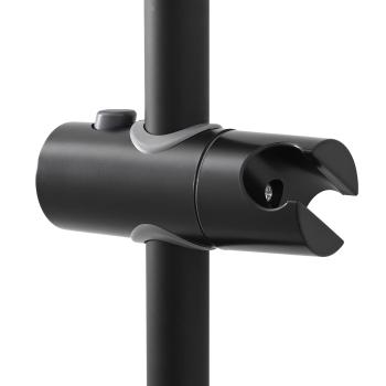 Duschkopfhalter Schwarz 70 cm Edelstahl