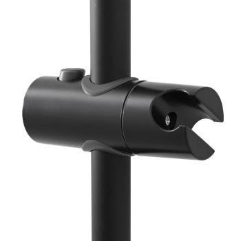 Duschkopfhalter Schwarz 100 cm Edelstahl