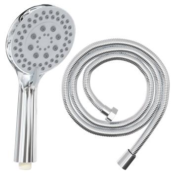 Duschkopfset Chrom 150 cm Edelstahl