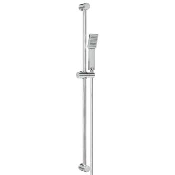 Duschsystem-Set Chrom 100 cm Edelstahl