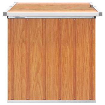 Außenlagerbox Holz 109 x 67 x 65 cm Verzinkter Stahl