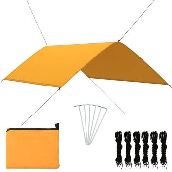 ARDEBO.de - Outdoor-Tarp 3x2 m Gelb