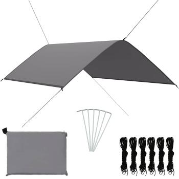 ARDEBO.de - Outdoor-Tarp 3x2 m Grau