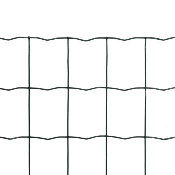 Eurozaun Stahl 25 x 1,7 m Grün