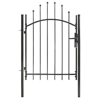 ARDEBO.de - Gartentor Woerden Stahl 1x1 m Schwarz