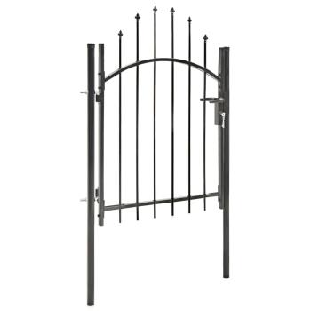 Gartentor Woerden Stahl 1x1 m Schwarz