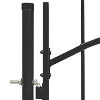 Gartentor Woerden Stahl 1x1 m Schwarz