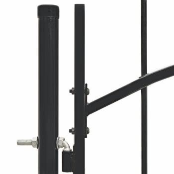 Gartentor Woerden Stahl 1x1,25 m Schwarz