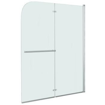 ARDEBO.de - Faltbare Duschkabine 2 Paneele ESG 120 x 140 cm