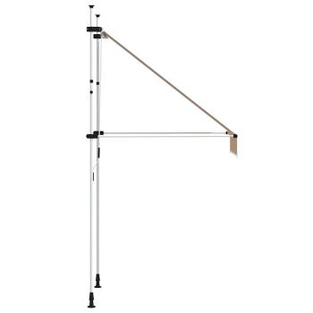 Markise Einziehbar Handbetrieben 100 cm Orange/Weiß Gestreift