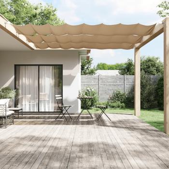 ARDEBO.de - Senkrechtmarkise Taupe 60x1200 cm Oxford-Gewebe