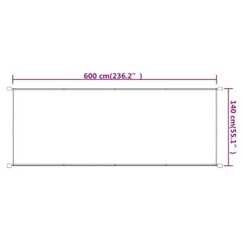 Senkrechtmarkise Blau 140x600 cm Oxford-Gewebe