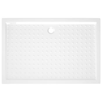 Duschwanne Anti-Rutsch Weiß 80x120x4 cm ABS