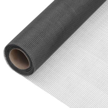 ARDEBO.de - Fliegengitter Fiberglas 80x1000 cm Schwarz