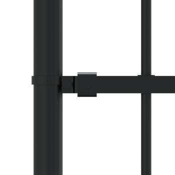 Gartenzaun Woerden mit Speerspitze Schwarz 240 x 75 cm Stahl