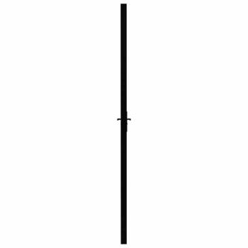 Innentür ESG Glas und Aluminium 76x201,5 cm Schwarz
