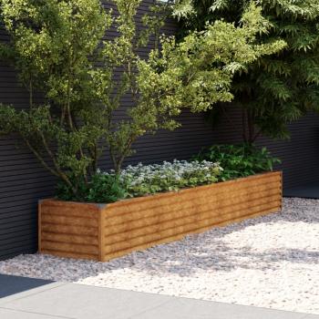 ARDEBO.de - Garten-Hochbeet 291 x 50 x 36 cm Cortenstahl