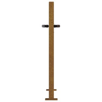 Gartentor 100x75 cm Cortenstahl Baumdesign