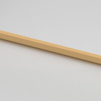Innentür Schlank Golden 76x201,5 cm Hartglas und Aluminium