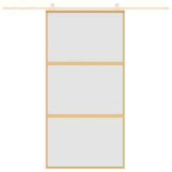 Schiebetür Golden 102,5x205 cm Matt ESG-Glas und Aluminium