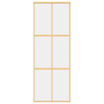 Schiebetür Golden 76x205 cm ESG-Klarglas und Aluminium