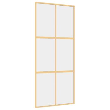 Schiebetür Golden 90x205 cm ESG-Klarglas und Aluminium