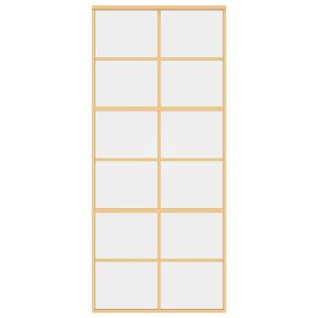 Schiebetür Golden 90x205 cm ESG-Klarglas und Aluminium