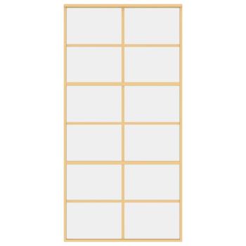 Schiebetür Golden 102,5x205 cm ESG-Klarglas und Aluminium