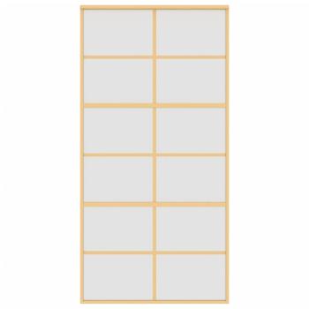 Schiebetür Golden 102,5x205 cm Matt ESG-Glas und Aluminium