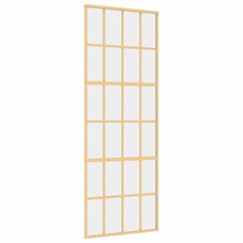 Schiebetür Golden 76x205 cm ESG-Klarglas und Aluminium