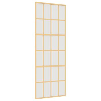 Schiebetür Golden 76x205 cm Matt ESG-Glas und Aluminium