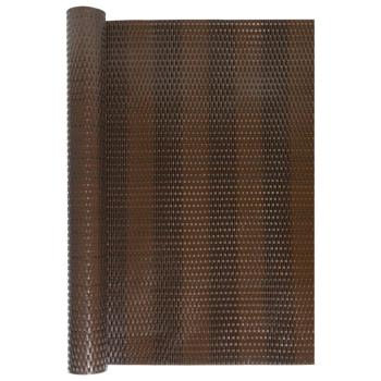 Balkon-Sichtschutz Braun und Schwarz 1000x90 cm Poly Rattan